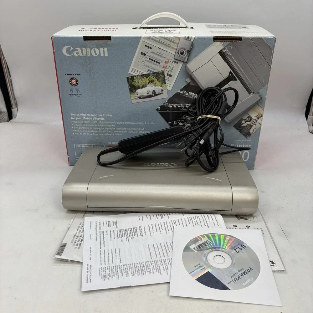 Canon PIXMA iP100 Mobiler USB Drucker in Box Used Tested and Working